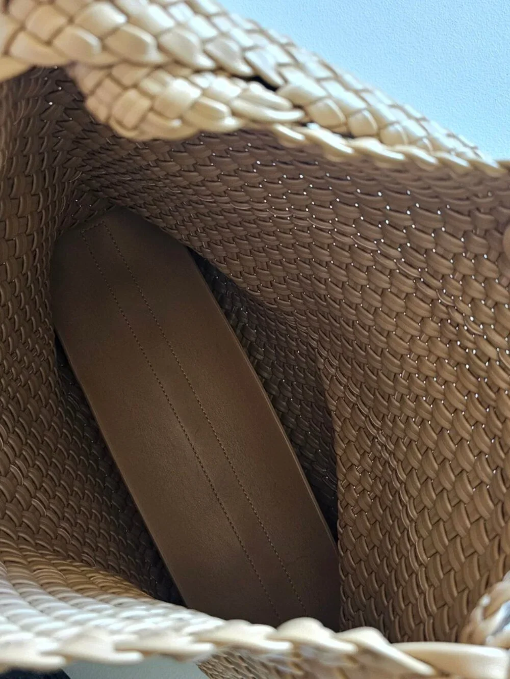 3 Pack of Woven Straw & Leather Tote Bags | Boho Summer Totes | Unbranded